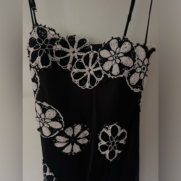 NWT Saint Art Sage slip dress with crochet, size XS - Picture 7 of 9